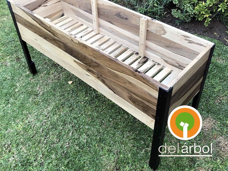 Huerta Elevada Cabutia de Madera para Jardín y Exterior | del-arbol.com.ar