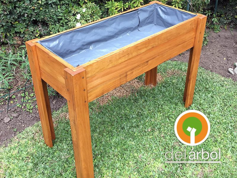 Huerta Elevada Cilantro de Madera para Jardín y Exterior | del-arbol.com.ar