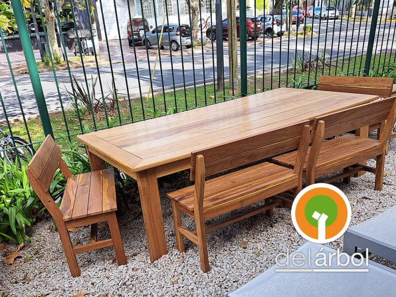 Banco Coleman de Madera para Jardín y Exterior | del-arbol.com.ar