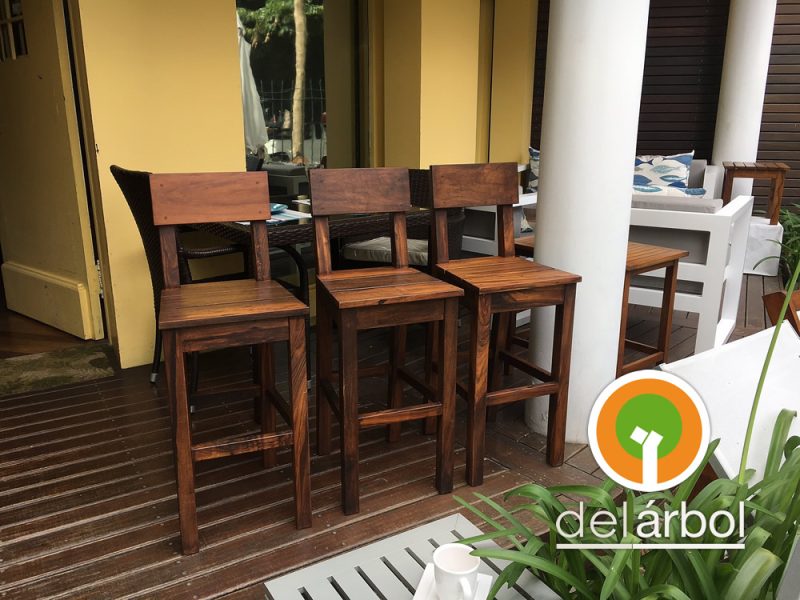 Banqueta Anna de Madera para Jardín y Exterior | del-arbol.com.ar