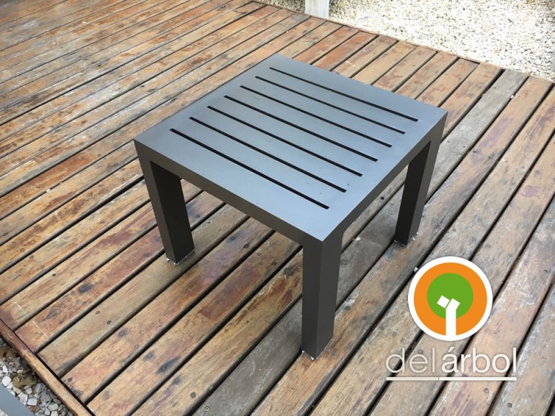 Mesa Auxiliar Sidney de Aluminio para Jardín y Exterior | del-arbol.com.ar