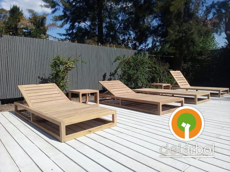 Mesa Auxiliar Pato de Madera para Jardín y Exterior | del-arbol.com.ar