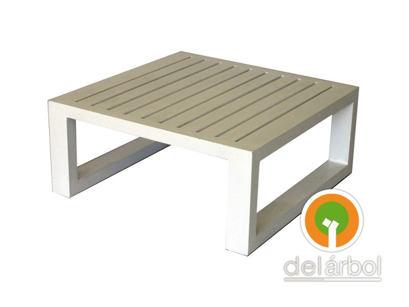 Mesa Baja Sidney de Aluminio para Jardín y Exterior | del-arbol.com.ar