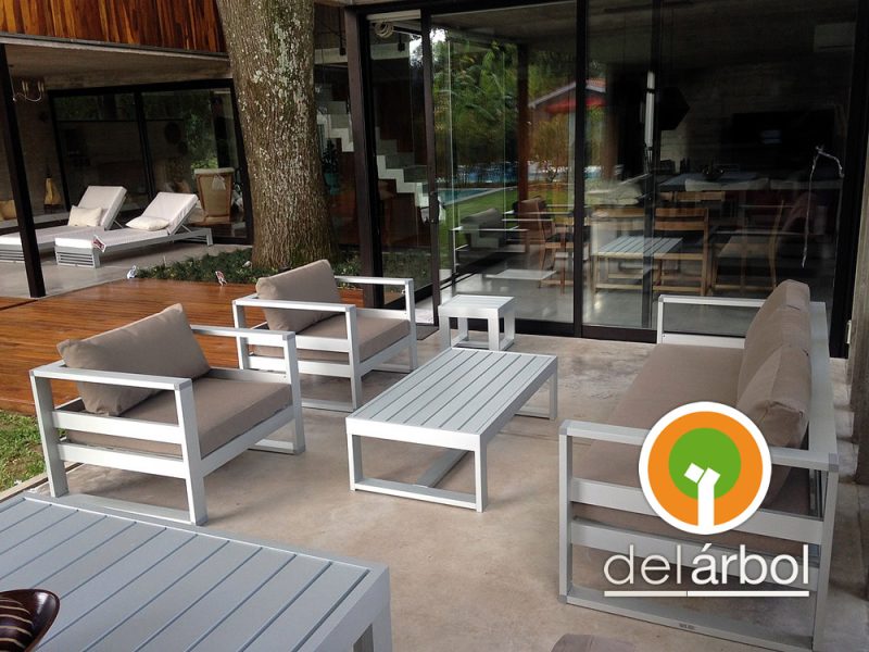 Mesa Baja Balcony de Aluminio para Jardín y Exterior | del-arbol.com.ar