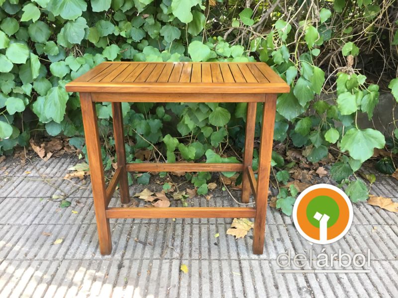 Mesa Baja Santiago de Madera para Jardín y Exterior | del-arbol.com.ar