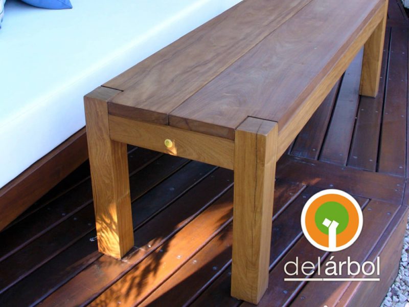 Mesa Baja Trapani de Madera para Jardín y Exterior | del-arbol.com.ar