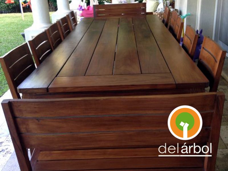 Mesa Serge de Madera para Jardín y Exterior | del-arbol.com.ar