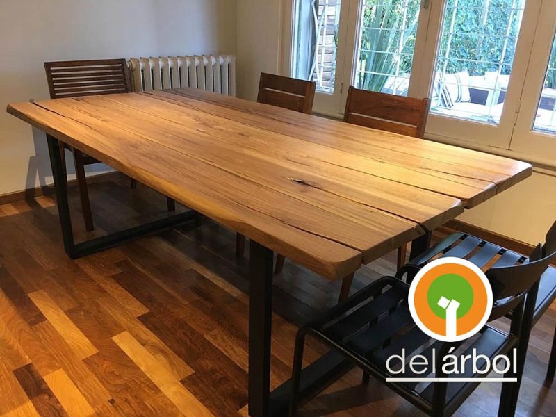 Mesa Log de Madera para Interior | del-arbol.com.ar