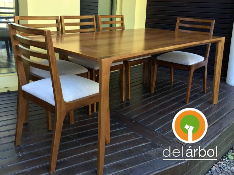 Mesa Nordika de Madera para Interior | del-arbol.com.ar