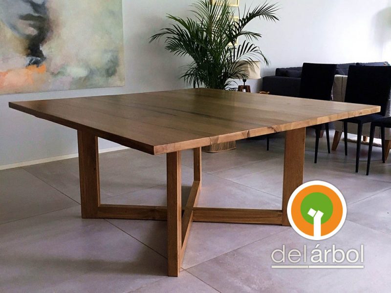 Mesa Molinete de Madera para Jardín y Exterior | del-arbol.com.ar