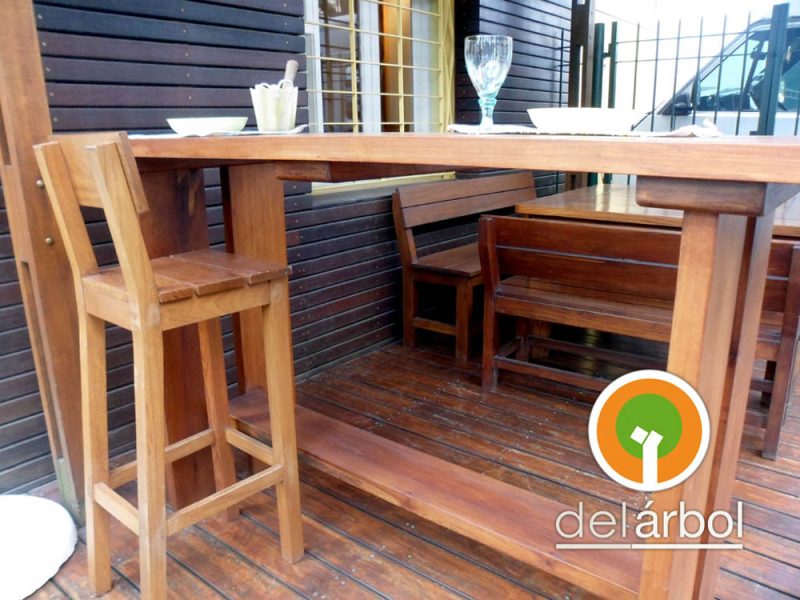 Barra Anna de Madera para Jardín y Exterior | del-arbol.com.ar