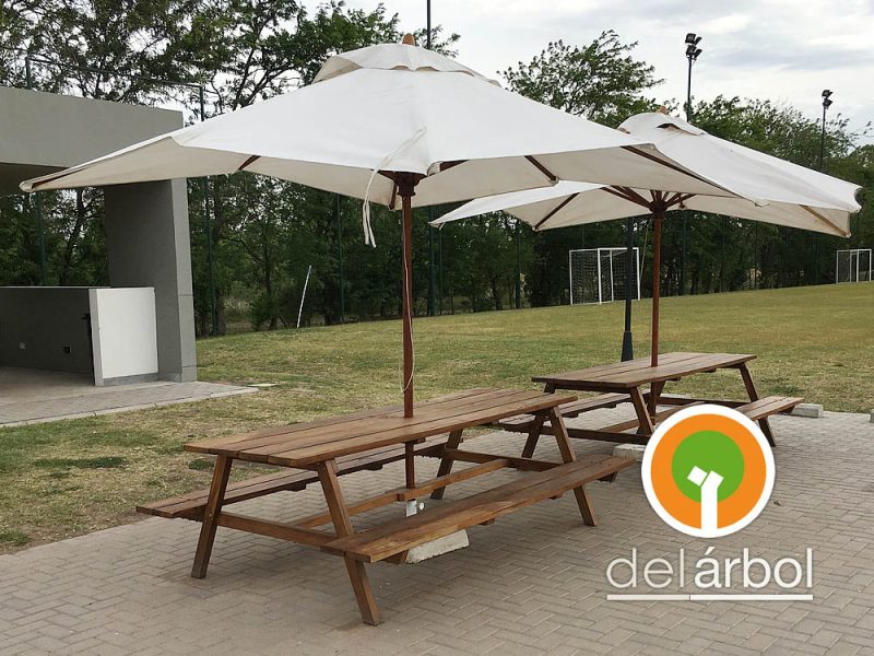 Mesa Picnic de Madera para Jardín y Exterior | del-arbol.com.ar