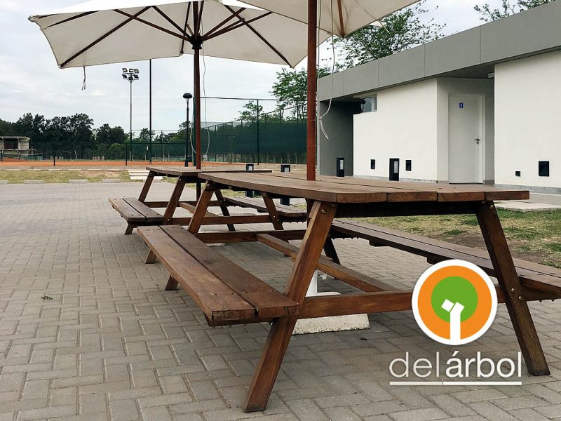 Mesa Picnic de Madera para Jardín y Exterior | del-arbol.com.ar