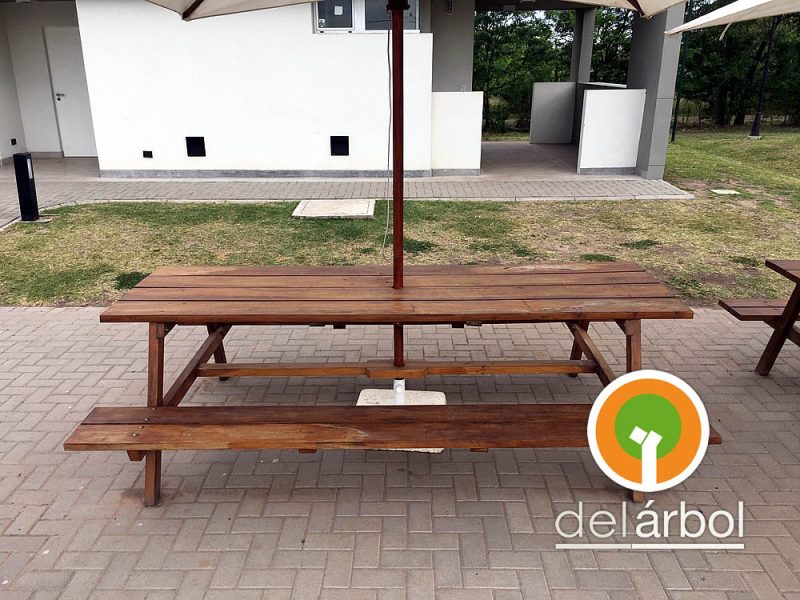 Mesa Picnic de Madera para Jardín y Exterior | del-arbol.com.ar