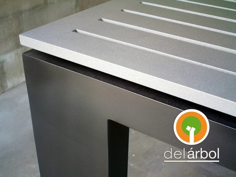 Mesa Údine de Aluminio para Jardín y Exterior | del-arbol.com.ar