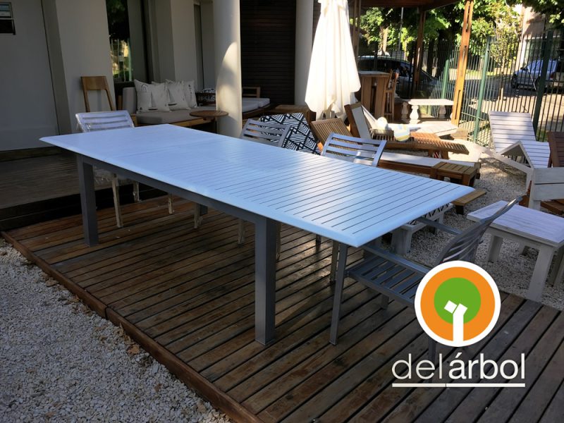 Mesa Boheme Extensible de Aluminio para Jardín y Exterior | del-arbol.com.ar