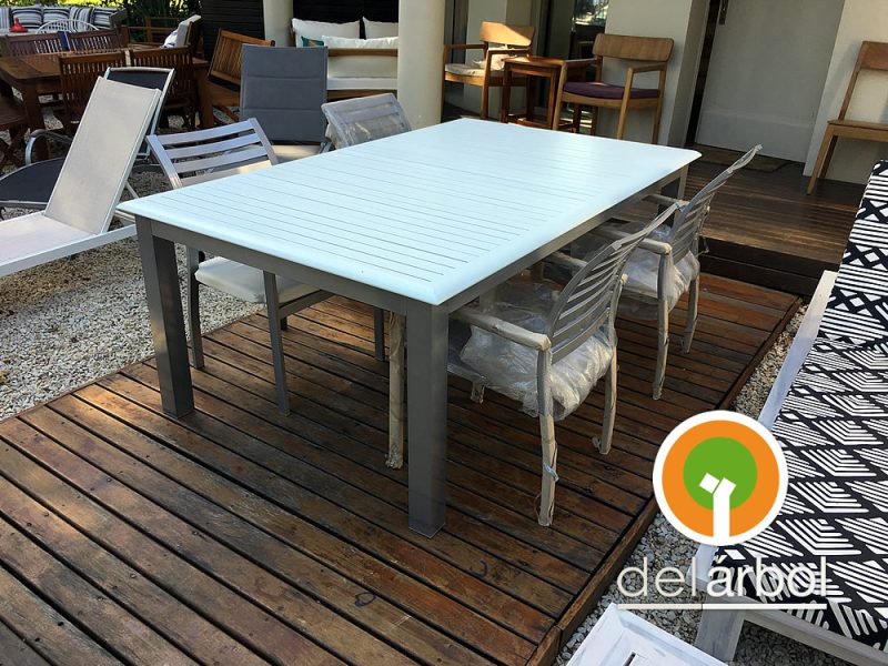 Mesa Boheme Extensible de Aluminio para Jardín y Exterior | del-arbol.com.ar