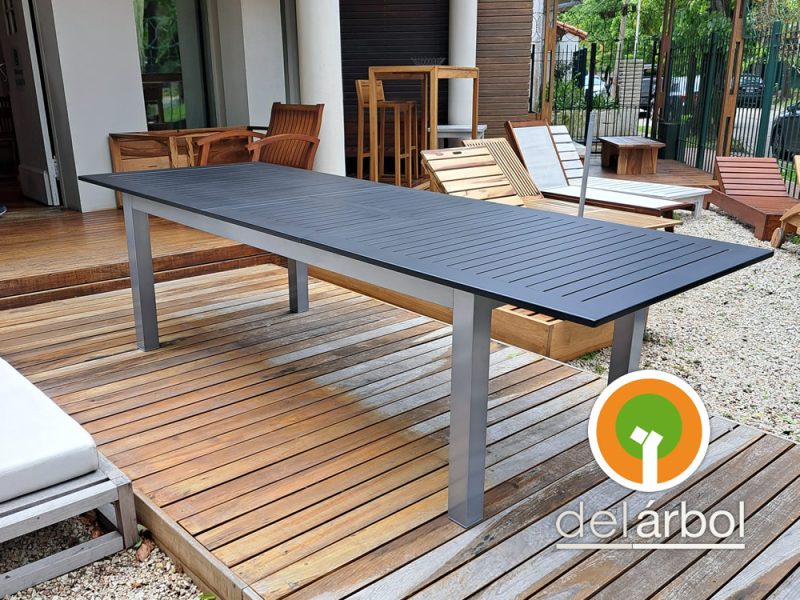 Mesa Boheme Extensible de Aluminio para Jardín y Exterior | del-arbol.com.ar