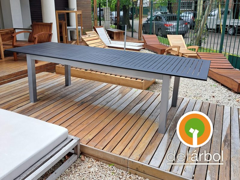 Mesa Boheme Extensible de Aluminio para Jardín y Exterior | del-arbol.com.ar