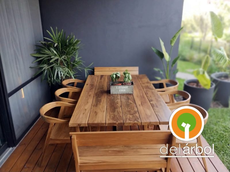 Silloncito Bob de Madera para Jardín y Exterior | del-arbol.com.ar