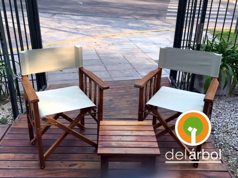 Silloncito Director de Madera para Jardín y Exterior | del-arbol.com.ar