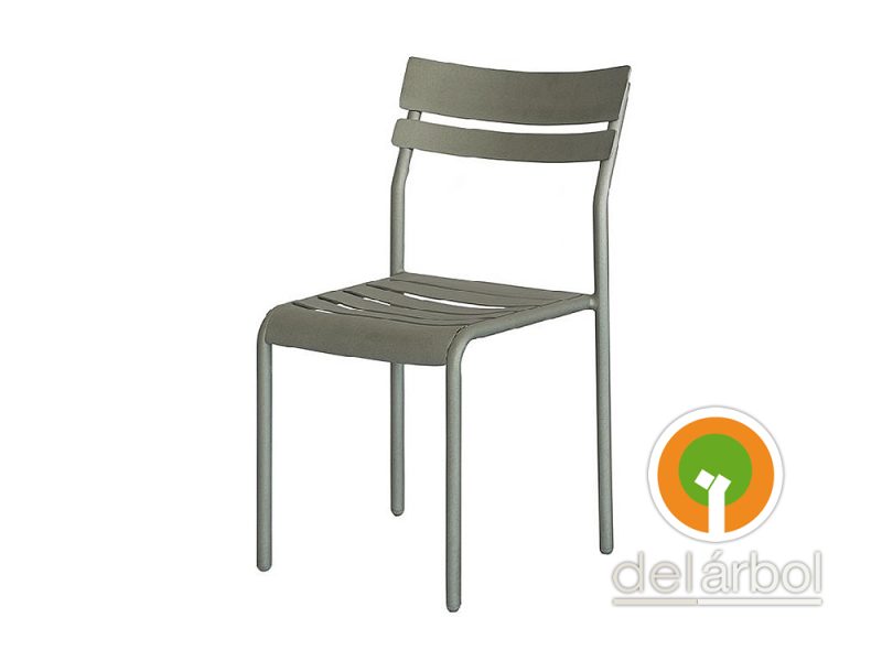 Silla Oporto Apilable de Aluminio para Jardín y Exterior | del-arbol.com.ar