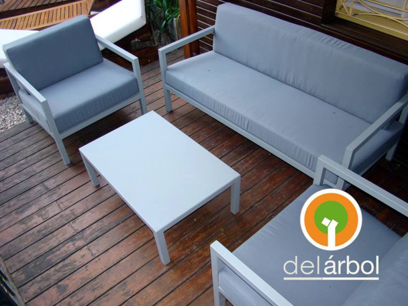 Sillón Plaza de Aluminio para Jardín y Exterior | del-arbol.com.ar