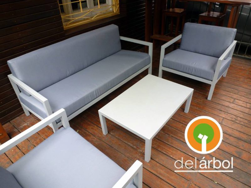 Sillón Plaza de Aluminio para Jardín y Exterior | del-arbol.com.ar