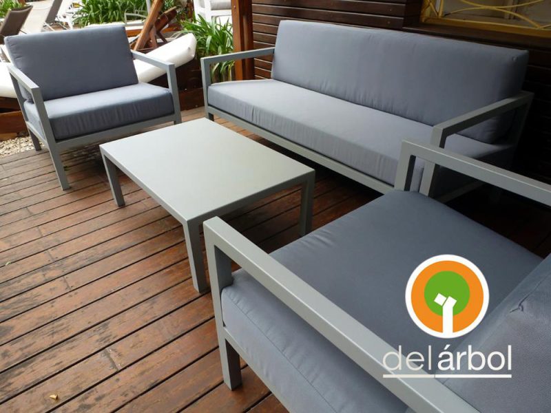 Sillón Plaza de Aluminio para Jardín y Exterior | del-arbol.com.ar