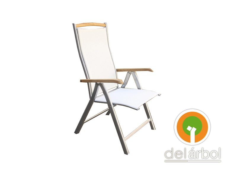 Sillón Fario Multiposición de Aluminio para Jardín y Exterior | del-arbol.com.ar