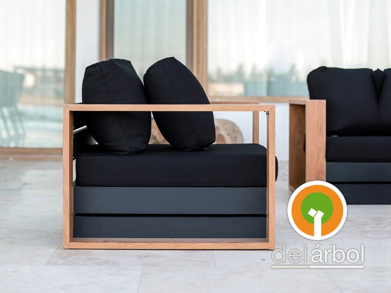 Sillón Woodco de Aluminio para Jardín y Exterior | del-arbol.com.ar