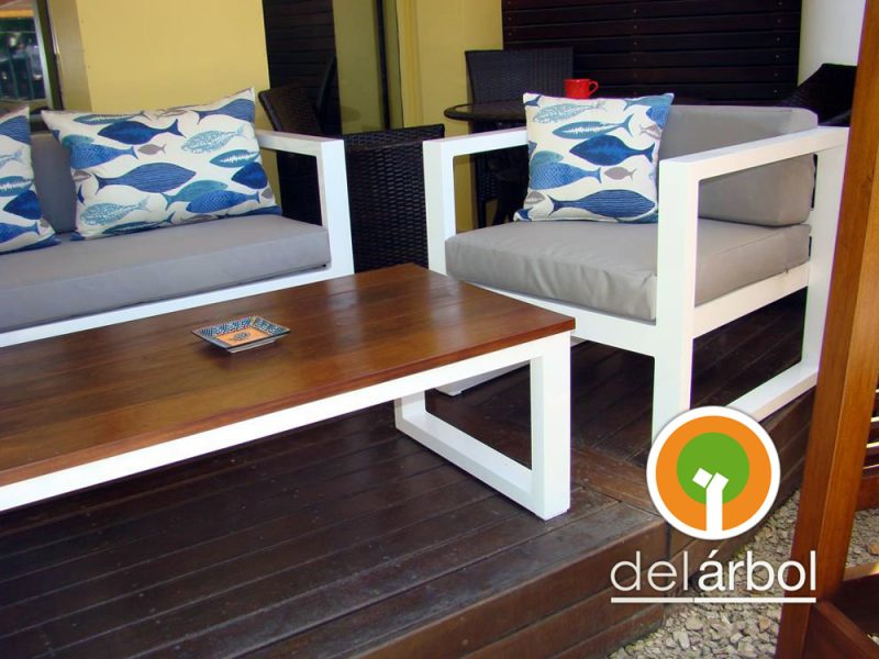 Sillón Sidney de Aluminio para Jardín y Exterior | del-arbol.com.ar