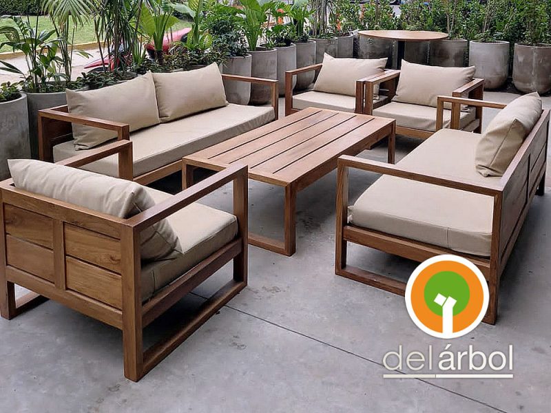 Sillón Cicerón de Madera para Jardín y Exterior | del-arbol.com.ar