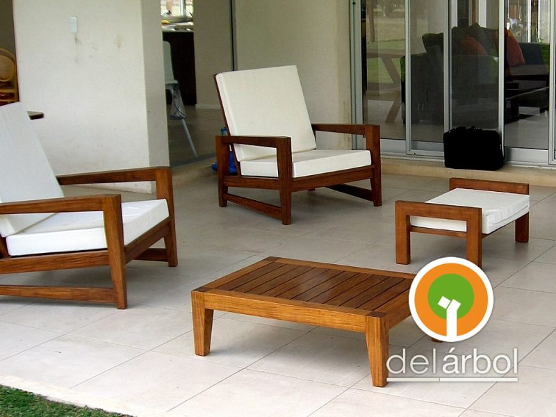 Sillón Oslo de Madera para Jardín y Exterior | del-arbol.com.ar