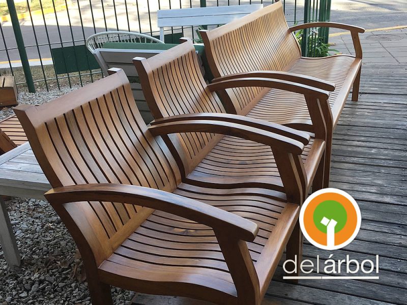 Sillón Santiago de Madera para Jardín y Exterior | del-arbol.com.ar