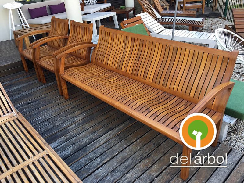 Sillón Santiago de Madera para Jardín y Exterior | del-arbol.com.ar