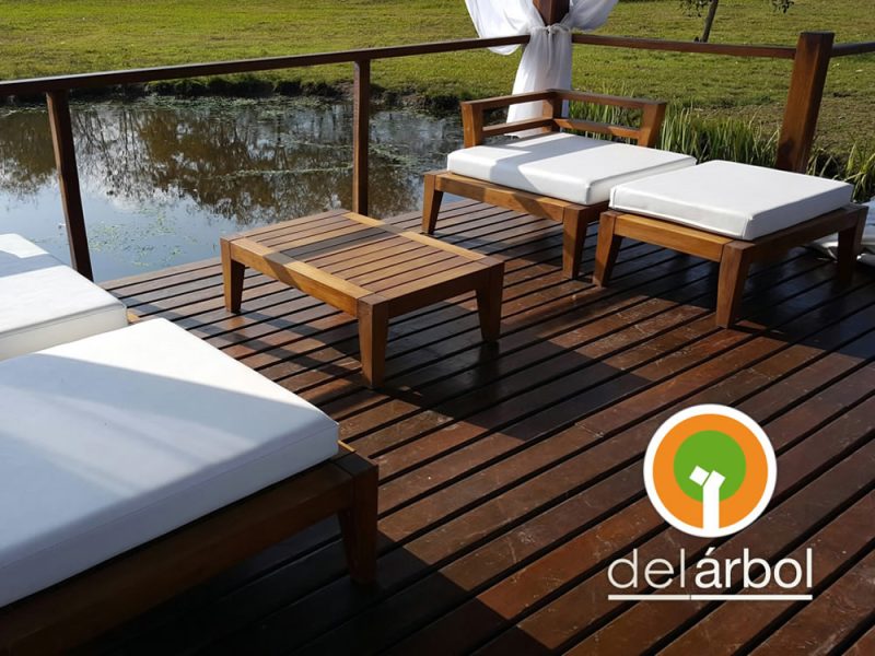 Sillón Tao de Madera para Jardín y Exterior | del-arbol.com.ar