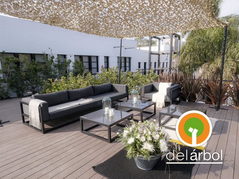 Sillón Brando de Aluminio para Jardín y Exterior | del-arbol.com.ar