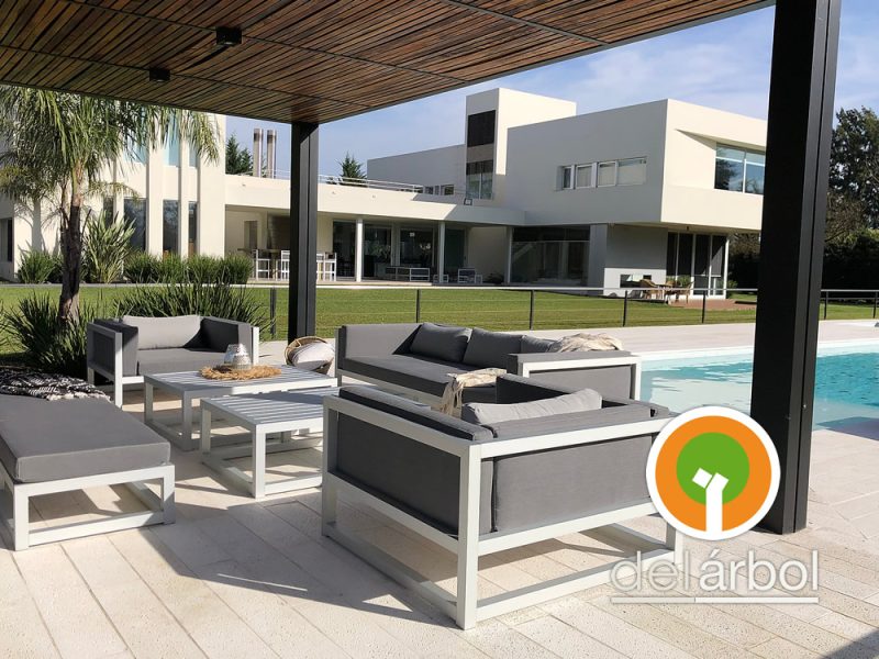 Sillón Brando de Aluminio para Jardín y Exterior | del-arbol.com.ar